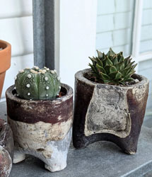 unique handmade raku planters