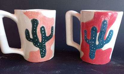 handpainted ceramic mugs